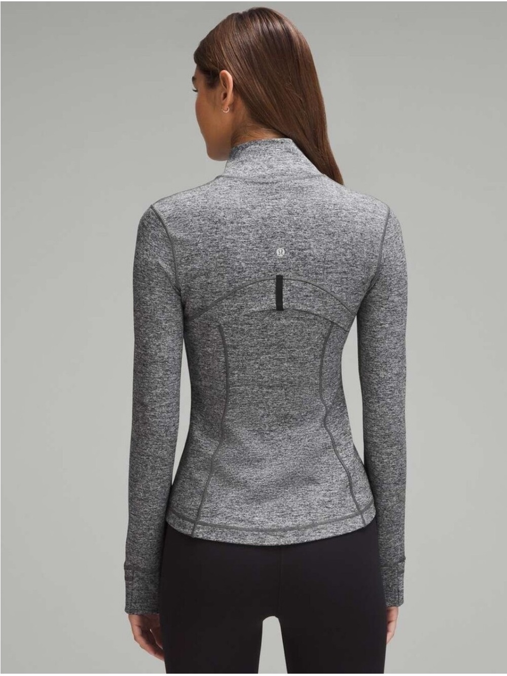 Lululemon “Define” Jacket in Heathered Gray Like New Sz 10/Med - Picture 3 of 9